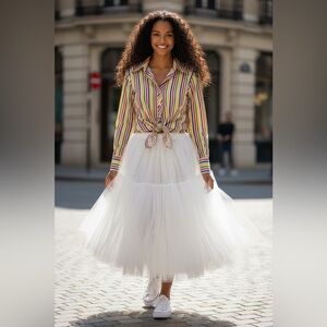 Colorful Striped Button Down Shirt
